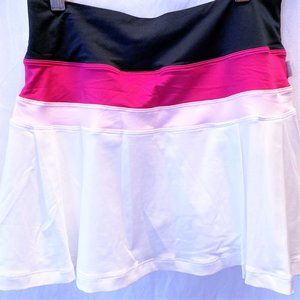 NWT Nike Tennis Skirt Skort Pink White blue Size M 480785 Pleated waist 28